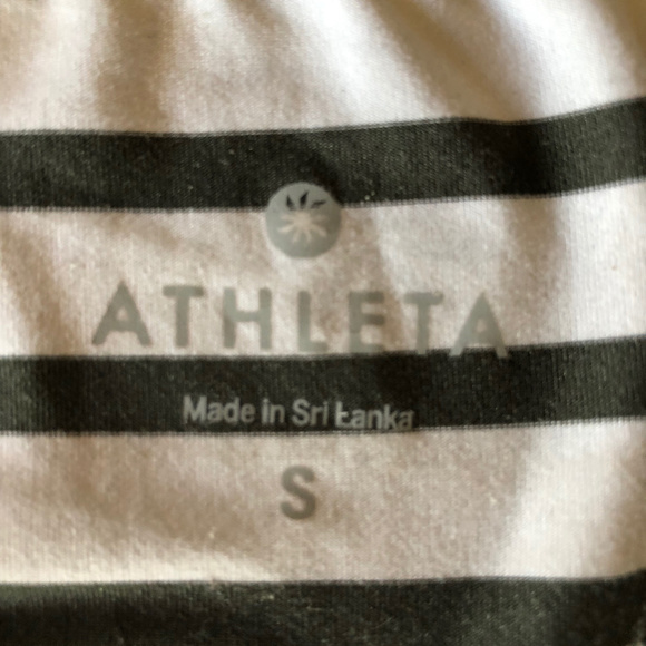 Athleta Tank, Black & white striped, size s - Picture 4 of 8